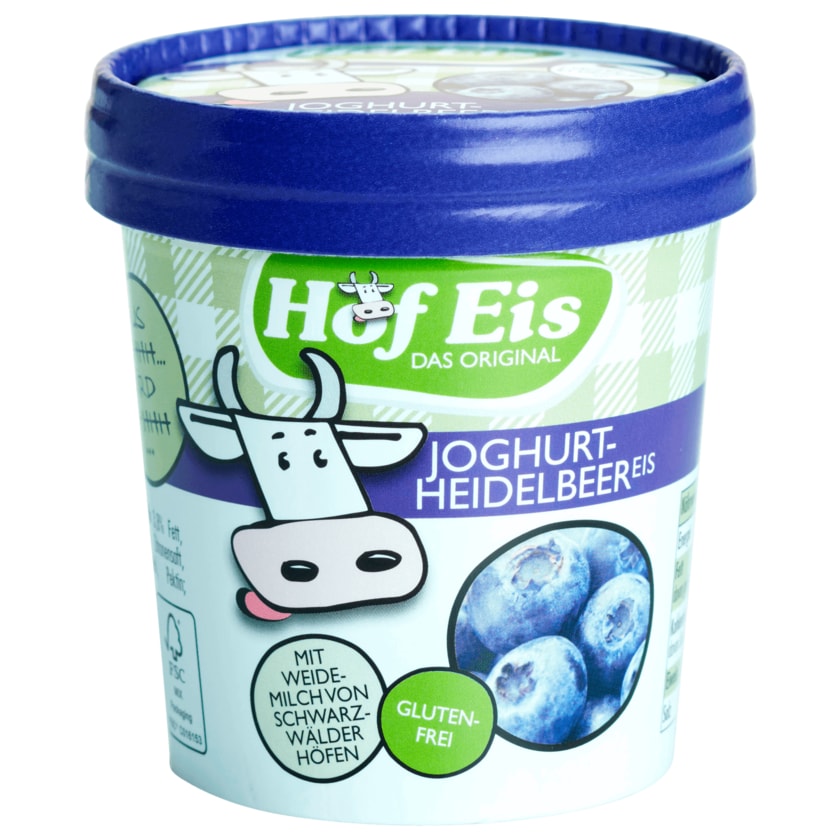 Hof Eis Joghurt Heidelbeere glutenfrei 130ml